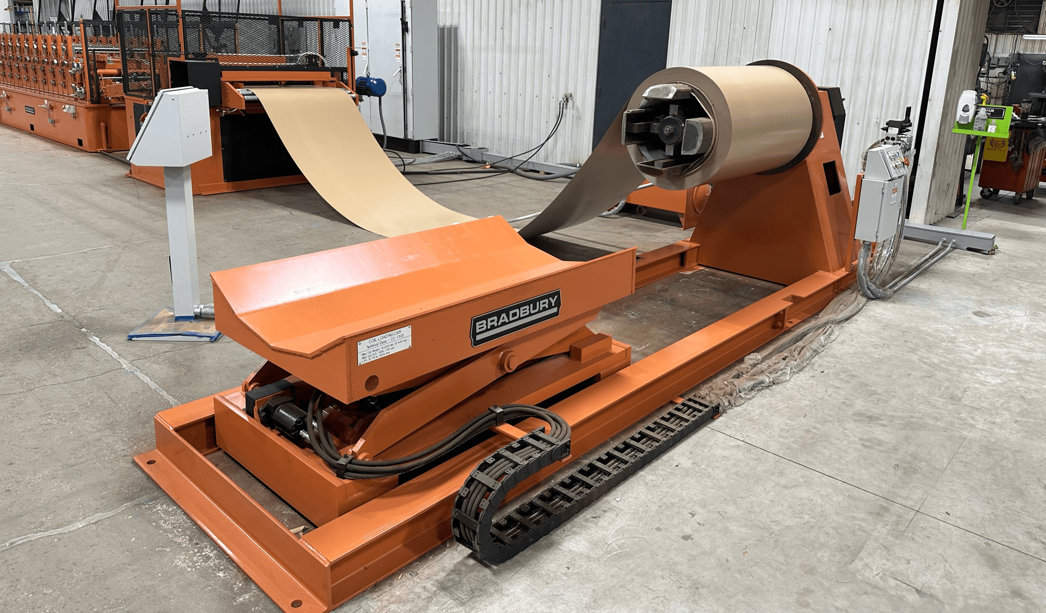 Single Mandrel Bradbury Uncoiler